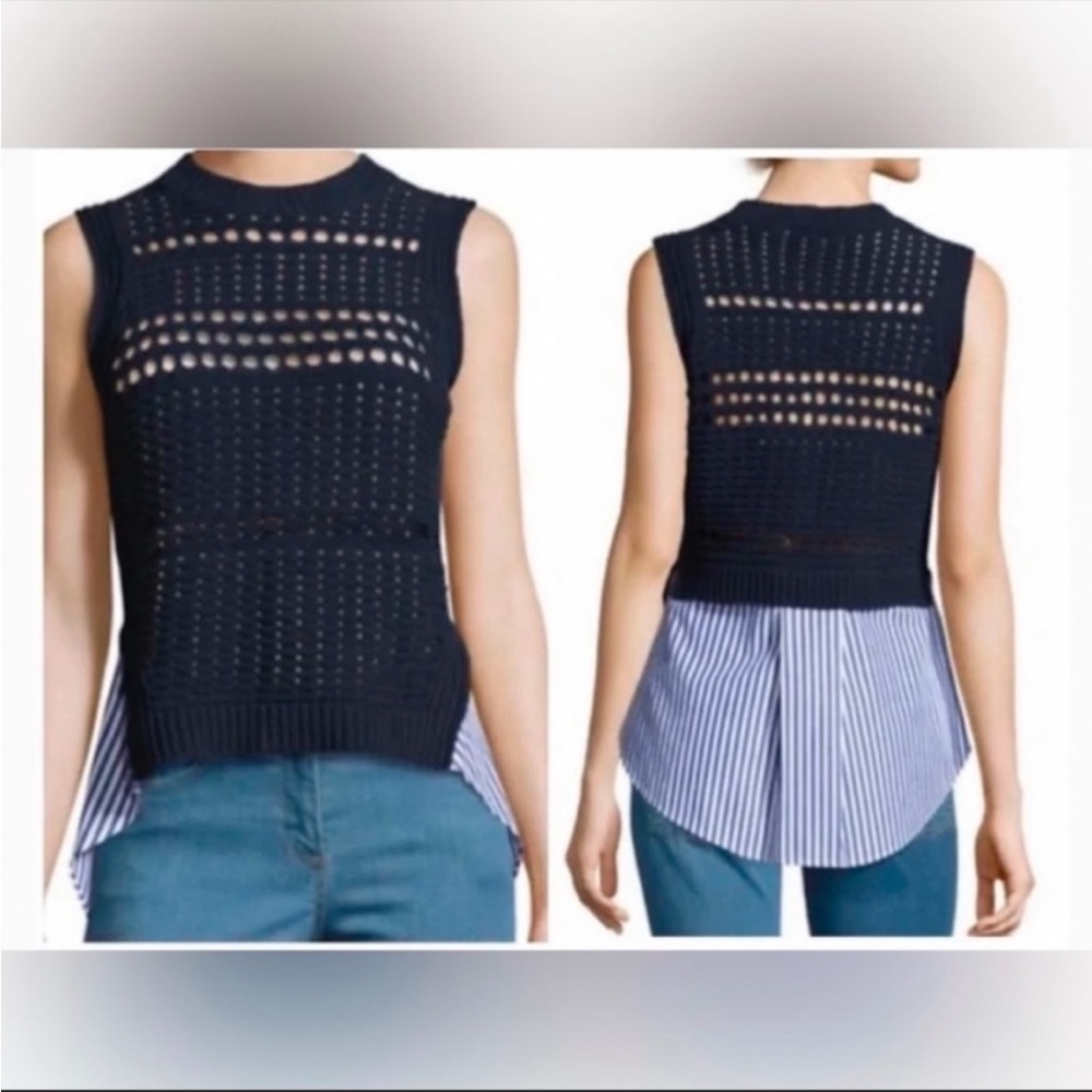 Veronica Beard South Beach Tank Sweater Medium